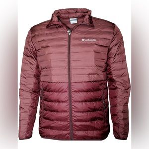 Columbia McKay Lake Men's 650 Down Full Zip Jacket Medium Elderberry NWOT